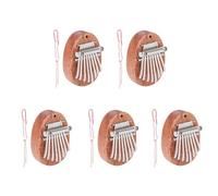 Gvvsjgdbis 5X 8 Key Mini Kalimba Exquisite Finger Thumb Piano Marimba Musical Good Accessory Pendant Gift
