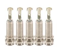 Gvvsjgdbis 5X Cylinder Clip End Pin Mono Panel Output Jack Socket for Electric Guitar Bass 6.35mm