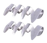 Gvvsjgdbis 6 Metal Finger Picks + Pick Set Guitar Fingerpicks for Guitar Dobro Banjo,Etc.