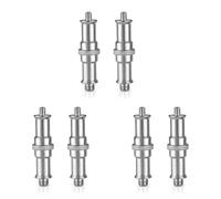 Gvvsjgdbis 6 Pieces Standard 1/4 to 3/8 Inch Metal Male Converter Threaded Screw Adapter Spigot Stud for Studio Light Stand