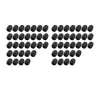 Gvvsjgdbis 60 Pack Foam Microphone Windscreen,Mini Size Lapel Headset Mic Foam Covers for Headset Microphone