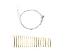 Gvvsjgdbis 6x 150XL Gauge 0.009 Inch Steel Strings & 20Pcs Classical Acoustic Guitar Fret Wire Copper 20 Fingerboard Frets 2.0mm