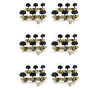 Gvvsjgdbis 6X Left Right Classical Guitar String Tuning Pegs Machine Heads Tuners Keys 3L3R Professional Guitar Accessories,Black