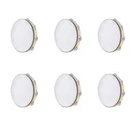 Gvvsjgdbis 6X Tambourine for Adults 10 Inch Hand Held Drum Bell Metal Jingles Percussion Gift Musical Educational Instrument