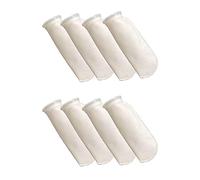 Gvvsjgdbis 8 Packs of Filter Socks, 200 Micrometres, for Fish Tank/Saline Aquarium, Pond, for Sump/Overflow