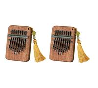 Gvvsjgdbis 8-Tone Sapele Water Drop Medium Kalimba Portable Five-Finger Piano Suitable for Beginners Finger Piano Instrument C