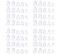 Gvvsjgdbis 80 Pcs Fingertip Protectors, 5 Sizes Ukulele Finger Caps,for Guitar Ukulele Stringed Instruments