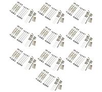 Gvvsjgdbis 80X Metal Chassis Pull Rods Link Suspension Tie Rod for MN D90 D91 D96 D99 D99S MN90 MN99S 1/12 Silver
