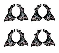 Gvvsjgdbis 8Pcs Guitar Pickguard Anti-Scratch Guard Plate Self-Adhesive Pick Guard Sticker for Acoustic Guitar Parts