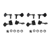 Gvvsjgdbis 8Pcs Guitar Tuning Pegs Electric Bass Tuner Peg Guitar Open Gear Tuning Pegs Machine Heads for Jazz Black