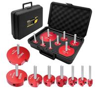 Gvvsjgdbis 8Pcs PVC Pipe Reamer Kit, PVC Fitting Saver, PVC Socket Saver, Fit for Standard 1/2inch Drill PVC Pipe Reamer Tool Easy to Use