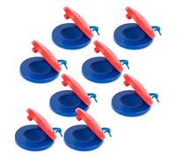 Gvvsjgdbis 8PCS Wooden Finger Castanets for Kids Easy Holding Simple to Play Musical Instruments for Kids Favors Music Toys, Fine Workmanship