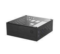 Gvvsjgdbis A01 Aluminum Mini-ITX HTPC Desktop Computer Chassis Black Tempered Glass HTPC Mini ITX DIY PC Cases