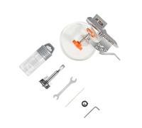 Gvvsjgdbis Adjustable Concealed Hinge Jig Kit, 0-30mm Door Hinge Installation Tool with Precision Positioning, Stainless Steel