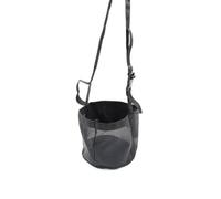 Gvvsjgdbis Adjustable Elastic Hay Feed Bag for Horses - Outdoor Neck Feeding Bag in Black L-28x27.5cm