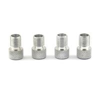 Gvvsjgdbis Aluminum Alloy Bicycle Valve Adapter, Suitable for Mountain Bikes and Road Bikes, Bicycle Accessories Silver