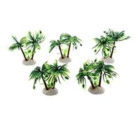 Gvvsjgdbis Aquarium Brown Trunk Plastic Coconut Trees