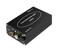 Gvvsjgdbis Audio Isolator 2 Noise Reduction Filter Audio Eliminator, Noise Isolator Filer for Home Theater Audio Stereo Black