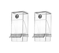 Gvvsjgdbis Automatic Transparent Bird Feeder, No Mess Automatic Bird Feeder Transparent Food Container Cage Drinker