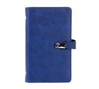 Gvvsjgdbis Card Book Holder Organizer, Portable Business Card Holder Book for Men&Women, 120 Card Capacity Name Card Booklet Blue About 19.5 X 12 X 2.2cm