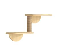 Gvvsjgdbis Cat Hammock Climbing Frame, Ladder Climbing Frame, Small Solid Wood Cat Climbing Frame,Two-Layer