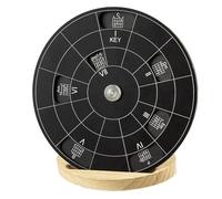 Gvvsjgdbis Circle of Fifths Wheel Melody Tool with Stand Holder Storage Bag Chord Wheel Alloy Music TheoryS Guitar Chord Wheels,