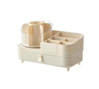 Gvvsjgdbis Cosmetic Storage Box Jewelry Storage Rack Makeup Brush Eyebrow Pencil Lipstick Storage Tube Dresser Rotating Rack
