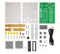 Gvvsjgdbis DIY Pixel Game Maker Kit Electronics DIY Soldering Project Practice Solder Learning Assembly with Shell Race Car Games