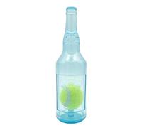 Gvvsjgdbis Dog Toy Water Bottle Cruncher Chew Bottle Toys for Dogs Plastic Water Bottle Chew Toys for Dogs with Ball Blue