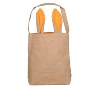 Gvvsjgdbis Easter Basket Bag - Bunny Ear Design - Grocery Shopping Baskets Kids Gift Bags Brown-Orange About 25.5x30.5cm