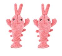 Gvvsjgdbis Electric Jumping Cat Toys, Simulation Lobster Dog Toy, Pet Dog Cats Stuffed USB Charging with Catnip Plush Cat Toy, B