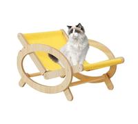 Gvvsjgdbis Elevated Pet Bed Chair Cat Sleeping Climbing Frame Chair Adjustable Scratch Bed with Canvas Cover Scratch- A