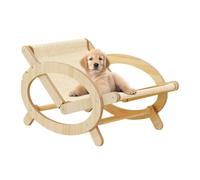 Gvvsjgdbis Elevated Pet Bed Chair Cat Sleeping Climbing Frame Chair Adjustable Scratch Bed with Canvas Cover Scratch- B