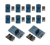 Gvvsjgdbis ESP8266 ESP-01 WiFi Wireless Adapter Module 3.3V 5V Esp01 Breakout PCB Adapters