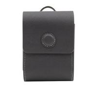 Gvvsjgdbis Golf Ball Bag Rangefinder Instrument Shockproof Waterproof Diastimeter PU Leather Case Golf Portable Waistbag Grey