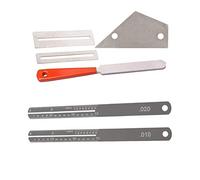 Gvvsjgdbis Guitar Fret File+Fret Rocker Level+Fingerboard Protector & Guitar Fret Puller Fretboard Fingerboard Steel Plate
