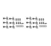 Gvvsjgdbis Guitar Sealed Small Peg Tuning Pegs Tuners Machine Heads for Acoustic Electric Guitar Guitar Parts(Silver 12R)