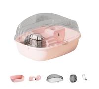 Gvvsjgdbis Hamster Cage Running Roller Skating Toy Transparent Castle Suitable Mice Hamster Guinea Pig Small Animals Accessories C