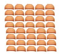 Gvvsjgdbis HD Wig Cap Stocking Cap Transparent Wig Cap Thin Nylon Cap Multifunctional Convenient Covers,Brown 40 Pcs