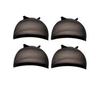 Gvvsjgdbis HD Wig Cap Stocking Cap Transparent Wig Cap Thin Nylon Cap Multifunctional Convenient Covers Easy Install Easy to Use,Black 4 Pcs
