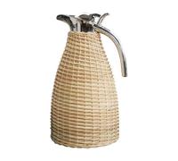 Gvvsjgdbis High-Capacity Rattan ThermosTea Carafe, Portable Coffee Thermal Carafe, Ideal for Travel & Outdoor Use