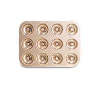 Gvvsjgdbis Holes Donut Cake Mold DIY Chocolate Pastry Dessert Cookie Muffin Handmade Utensils Kitchen Accessories 12 Cup Gold