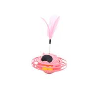 Gvvsjgdbis Interactive Cat-Toy, Sturdy Relieve Boredom Trackballs 360 Degree Rotation Kitten Turntable Toy for Pet Supplies B Easy to Use