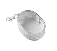 Gvvsjgdbis Jewelry Organizer Transparent Storage Box Transparent Storage Box Thicken Wallet Cute Doll Bag Organization Single Zipper Closure Dustproof Collectibles Case A