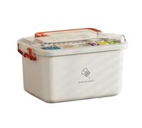 Gvvsjgdbis Large Capacity Portable Medicine Box,Multi-Layer Plastic Medicine Storage Box, Multifunctional Portable Kit