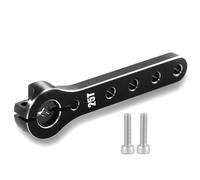 Gvvsjgdbis Metal 25t Steering Arm Servo Horn for 1/10 RC Crawler Axial Scx10 Trx4-6 Parts Black