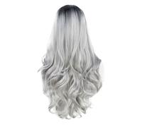 Gvvsjgdbis Natural Full Wigs Hair Long Wavy Synthetic Heat Ombre Wig for Women & Cosplay Costume, Easy to Use Fine Workmanship