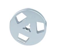 Gvvsjgdbis New 2.5Inches Takeup Reel, Open Reel Audios Metal Takeup Reel, 3 Holes Wind Resistance Holes, 2.5Inch Empty Tape Reel,A