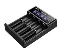 Gvvsjgdbis New USB LCD Battery Smart Charger 4 Slots Dual for 18650 3.7V Rechargeable Lithium Battery for 1.2V NI- AA/AAA