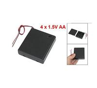Gvvsjgdbis ON/OFF Switch 5.5" Leads Battery Holder Box Case for 4 x 1.5V AA Batteries